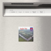リフ。KHカンボジア、アンコールワット、空中表示 マグネット (インサイチュ (食洗機))