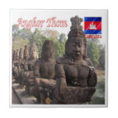 リフ。KHカンボジア、アンコール・トム。 タイル (正面)