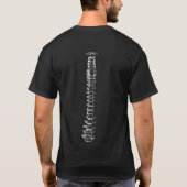 リブとバックボーン Tシャツ (裏面)