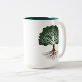 リブオーク ツートーンマグカップ (正面右)