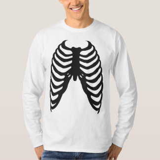 リブケージブラックボーンズのハロウィーンの衣装 Tシャツ