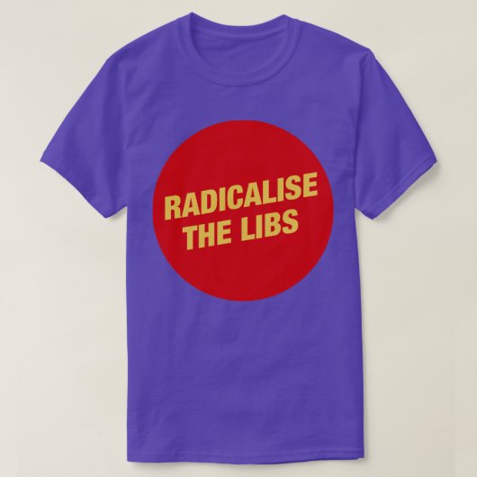 リブス共産主義を根付かせる Tシャツ (デザイン正面)