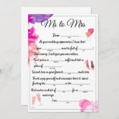 リブス夫人へ 案内状 (正面/裏面)