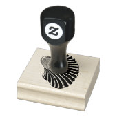 リブドクラムシェルイラストレーション ラバースタンプ (スタンプ)