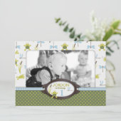 リブビット水泳カエルの誕生日招待状 A7-A 招待状 (スタンド正面)