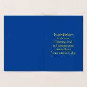 リブラゴールデンはかりで測スターサインカスタム誕生日 箔カード (内部)