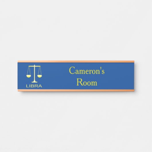 リブラゴールデンはかりで測スターサインカスタム サインプレート (正面)