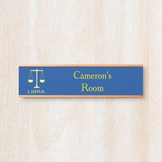 リブラゴールデンはかりで測スターサインカスタム サインプレート (正面)