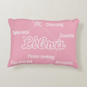 リブラパステルウォーターカラーアストロロジー〔占星術の〕十二宮図サイン アクセントクッション (裏面)