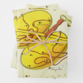 リブラ・スケール ヴィンテージ 星座 ウラニアの鏡 ラッピングペーパーシート (インサイチュ)