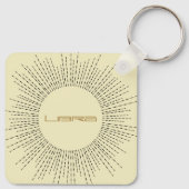 リブラ〔占星術の〕十二宮図キーチェーンレトロデザイン キーホルダー (裏面)