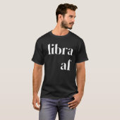 リブラAFウォンメンズメンズ〔占星術の〕十二宮図誕生日スターサインホール Tシャツ (正面フル)