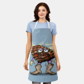 リブ エプロン (着用した状態)