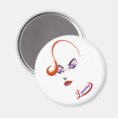 リプシスタイリッシュンカ磁石（丸） マグネット (正面/裏面)