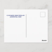 リプチド警告ズの危険な海安全裂け流 ポストカード (裏面)