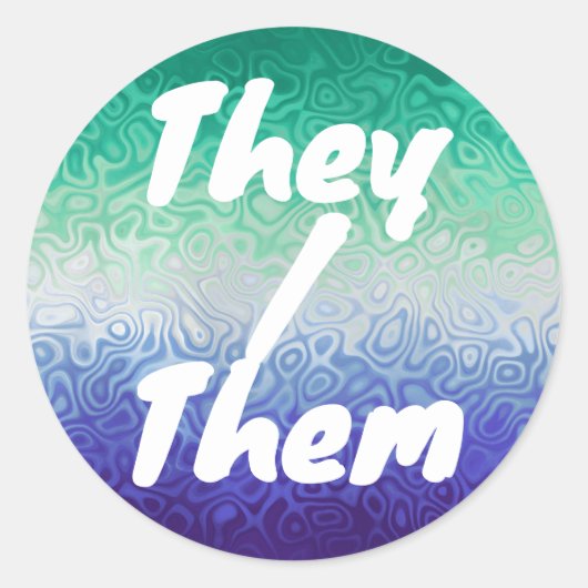 リプライトリップ（幻覚体験）のようなボホMLMメンファンキーズ愛する男性プライド ラウンドシール (正面)