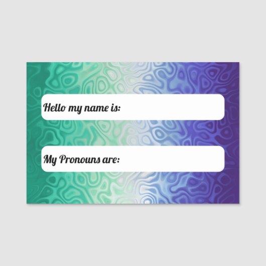 リプライトリップ（幻覚体験）のようなボホMLMメンファンキーズ愛する男性プライド 名札 (正面)