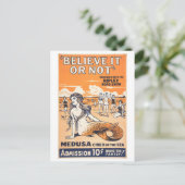 リプリー信じのIt Or Not Mermaid広告 ポストカード (スタンド正面)