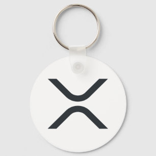 リプルXRPボタンキーチェーン キーホルダー