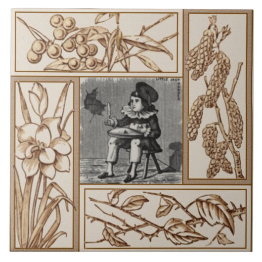 リプロリビクトリアントルジャックホーナー子供部屋ライム タイル (正面)