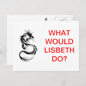 リベスは何をする?ポストカード ポストカード (正面/裏面)