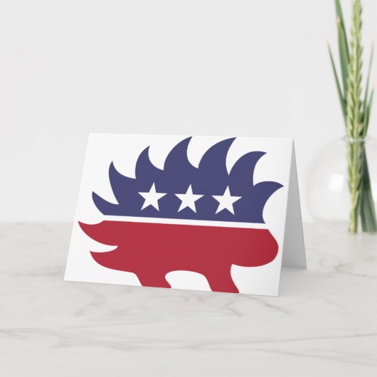 リベタリアンパーティーヤマアラシのシンボル カード (正面)