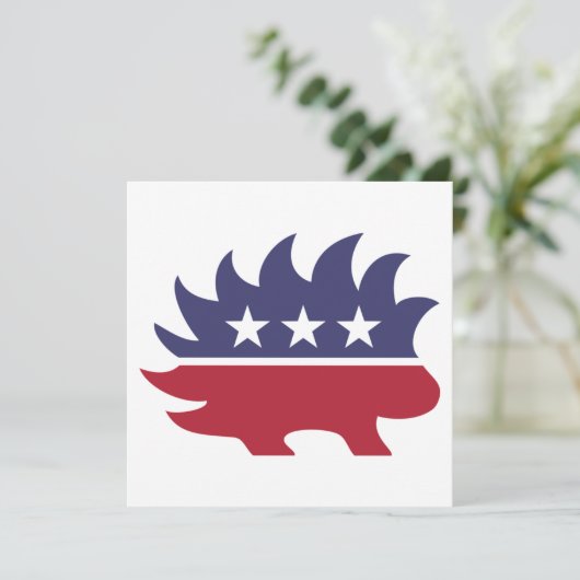 リベタリアンパーティーヤマアラシのシンボル カード (スタンド正面)