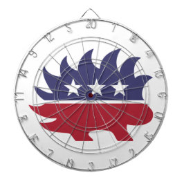 リベタリアンパーティーヤマアラシのシンボル ダーツボード