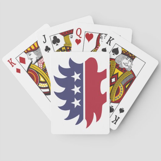 リベタリアンパーティーヤマアラシのシンボル トランプ (裏面)