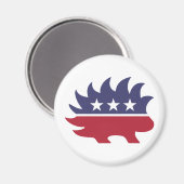 リベタリアンパーティーヤマアラシのシンボル マグネット (正面/裏面)