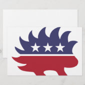 リベタリアンパーティーヤマアラシのシンボル 便箋 (正面/裏面)