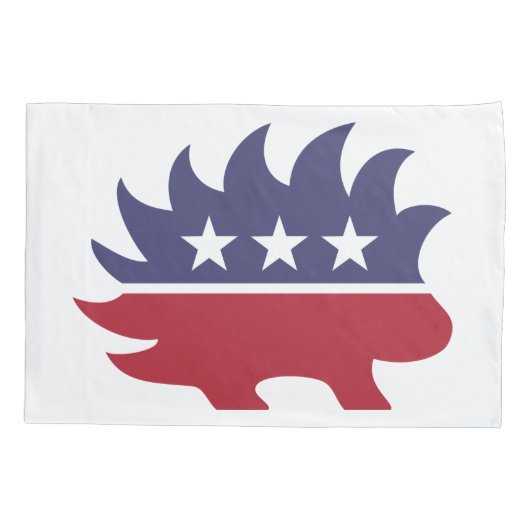 リベタリアンパーティーヤマアラシのシンボル 枕カバー (裏面)