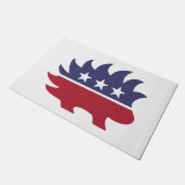 リベタリアンパーティー記号 ドアマット (アングル)