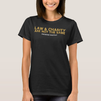 リベタリアン引用文法とチャリティーFrederic Bastiat Tシャツ