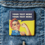 リベッターのフェミニストを追い回せばいい 缶バッジ<br><div class="desc">You Cat Do It Rosie The Riveter Feminist Button – このセンセーショナルなボタン/バッジはuberに基づいたデザインを持っていクールる「We Can It!」 アメリカプロパガンダポスター。第二次世界大戦の間に女性の有給の産業労働者への移動に尽力したRosie the Riveterに関連する。フェミニズムのアイコンと猫のイメージは、完璧なtouchを加え、この文化的なアイコンに敬意を表したい人に理想的な贈り物。文字を任意に変更。</div>