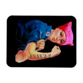 リベッターのロージーとトランプに抵抗する マグネット (横)