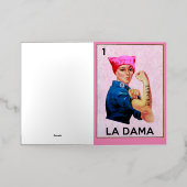 リベッターのロージー抵抗ラダマロテリア 箔グリーティングカード (外側レイダウン)