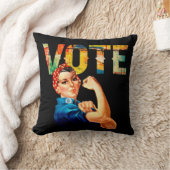 リベッターの政治ポスター選挙を行う クッション (ブランケット)