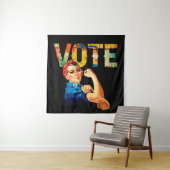 リベッターの政治ポスター選挙を行う タペストリー (インサイチュ)