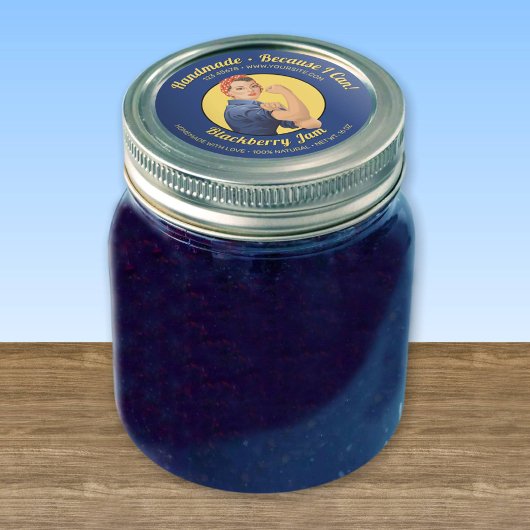 リベッターの瓶のふたラベルを見る ラウンドシール