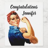 リベッターをパーソナライズする ワインラベル (シングルラベル)