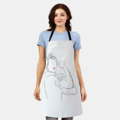 リベッターをロージー エプロン (着用した状態)