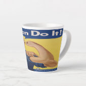 リベッターをロージー カフェラテマグ (右アングル)