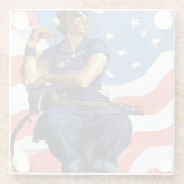 リベッターをロージー ガラスコースター (裏面)