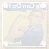 リベッターをロージー ガラスコースター (裏面)