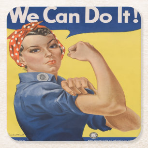 リベッターをロージー スクエアペーパーコースター
