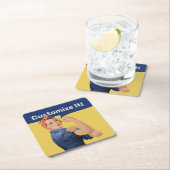 リベッターをロージー スクエアペーパーコースター (インサイチュ)