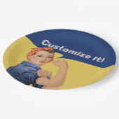 リベッターをロージー ペーパープレート (アングル)