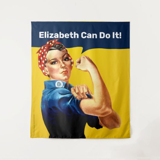 リベッターをロージー |壁タペストリー |カスタマイズ タペストリー (正面)