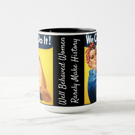 リベッターをロージー/私たちはそれを行うことができる/行儀の良い女性 マグカップ (中央)